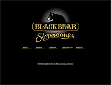 Tablet Screenshot of blackbearsignworks.com